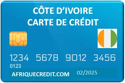 CÔTE D'IVOIRE CARTE DE CRÉDIT