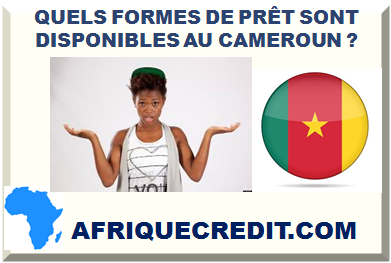 QUELS FORMES DE PRÊT SONT DISPONIBLES AU CAMEROUN ?></div>
<div class=
