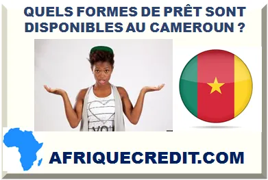 QUELS FORMES DE PRÊT SONT DISPONIBLES AU CAMEROUN ?></div>
<div class=