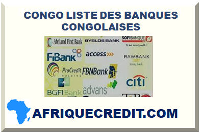 CONGO LISTE DES BANQUES CONGOLAISES